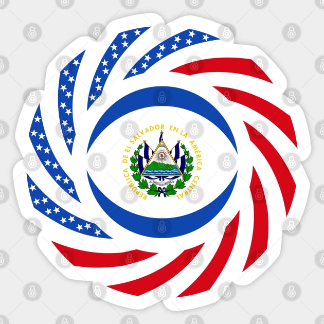 Salvadoran American Multinational Patriot Flag Series Sticker by Village Values